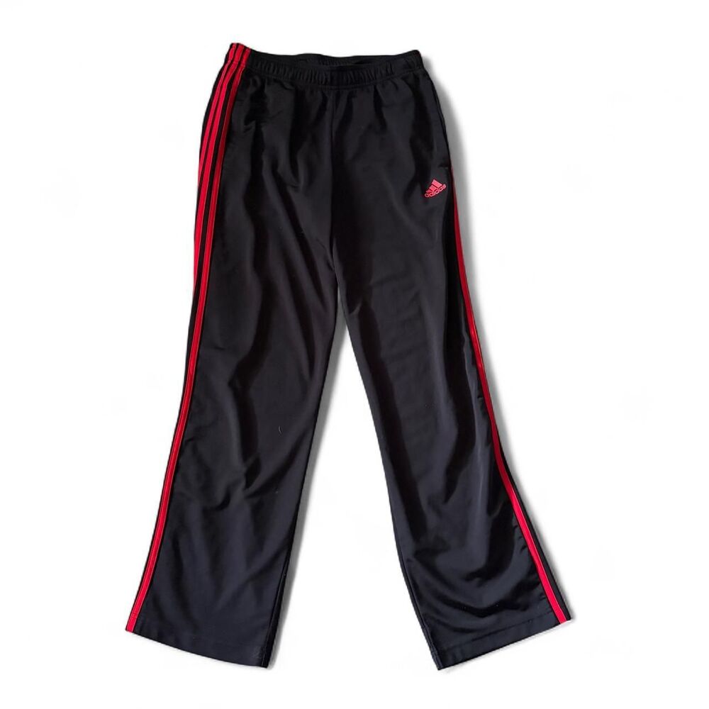 Adidas Women's Black and Red Joggers-tracksuits